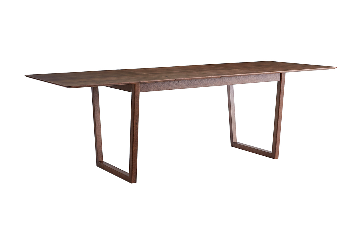 Mesa extensible rectangular de nogal 160-240 cm LAHO