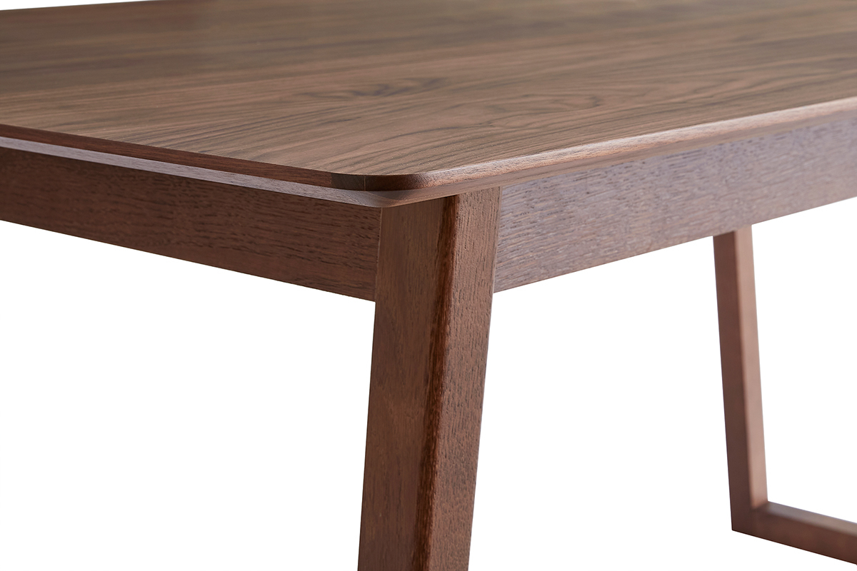 Mesa extensible rectangular de nogal 160-240 cm LAHO