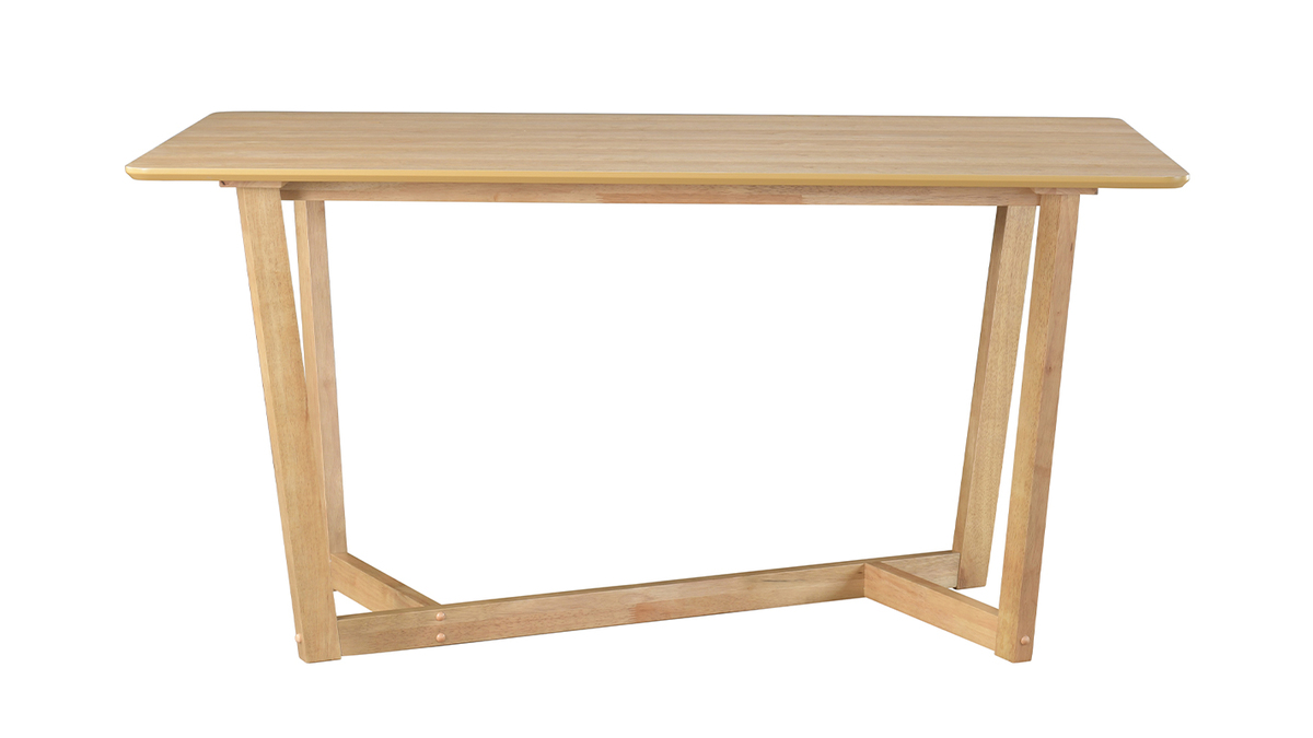 Mesa rectangular de diseo de madera clara 150cm KOUK
