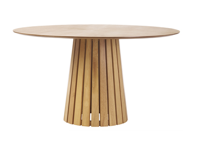 Mesa redonda de roble claro DITA de 137 cm