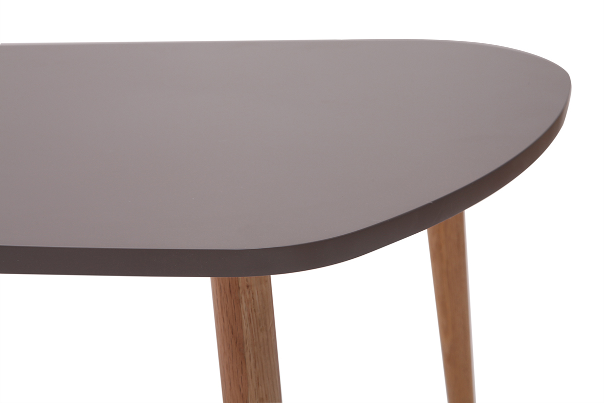 Mesas nido nrdicas gris claro y madera clara (lote de 2) ARTIK