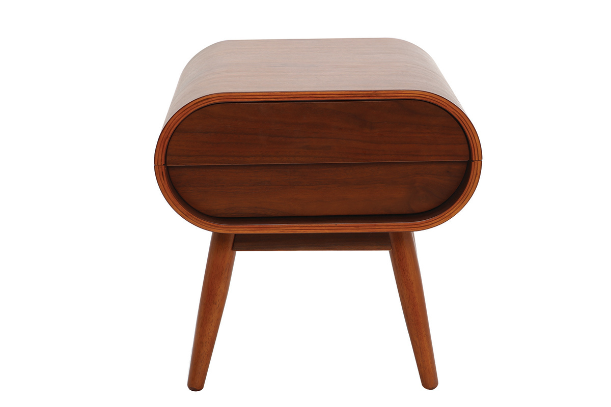 Mesita de noche dise�o nogal 1 caj�n BJORG