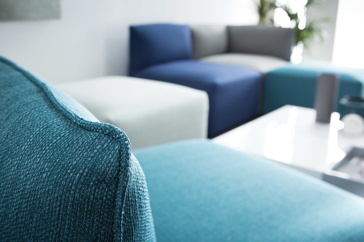 M�dulo moderno tejido azul petr�leo MODULO