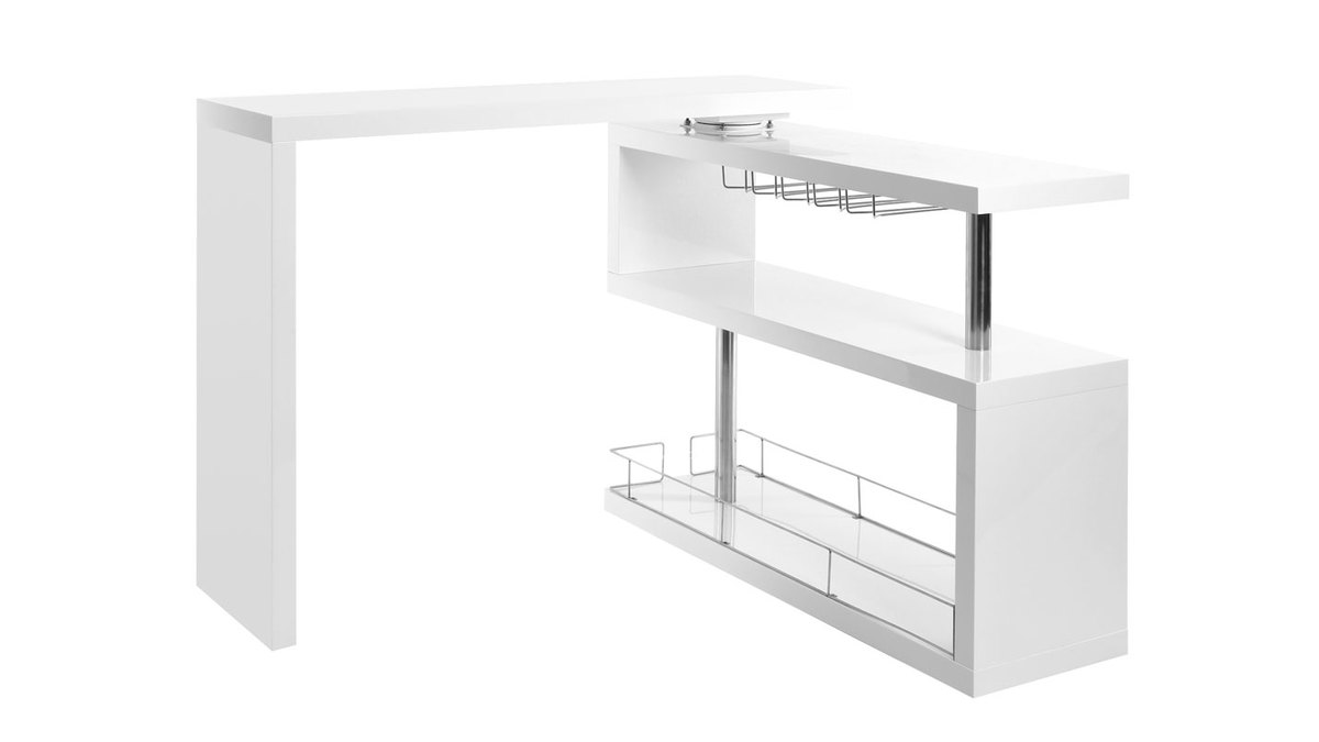 Mueble-bar diseo lacado blanco mvil MAX