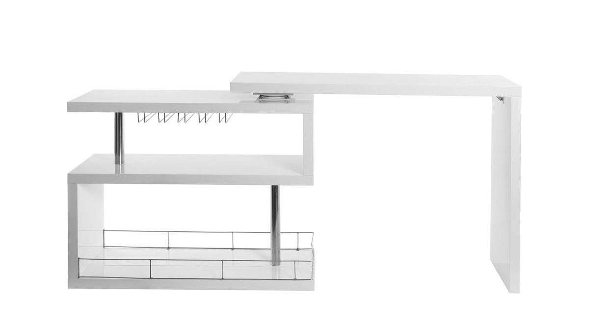 Mueble-bar diseo lacado blanco mvil MAX