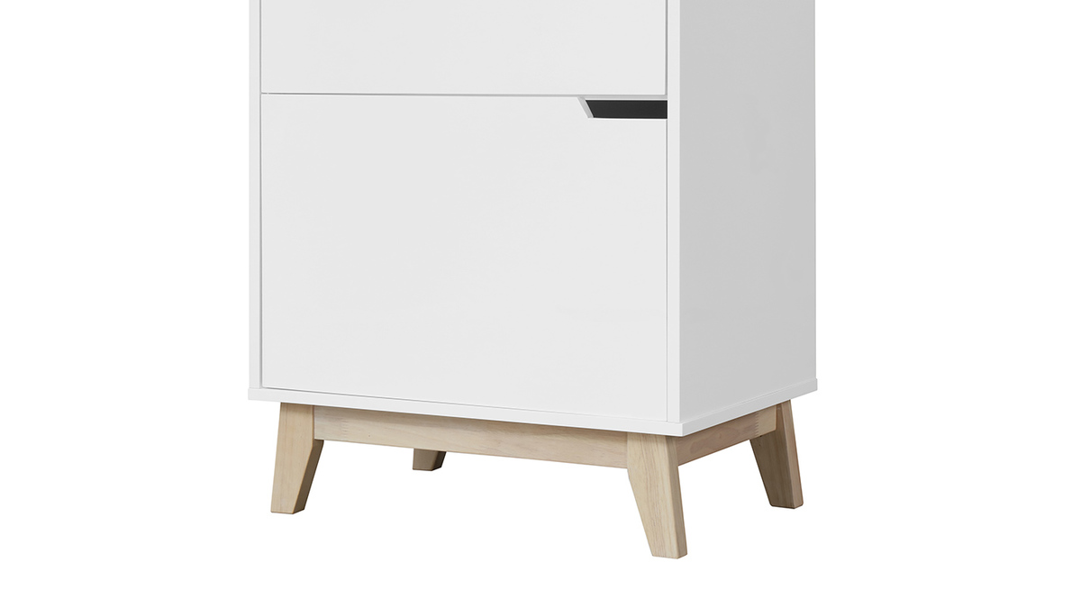 Mueble de almacenaje blanco 3 puertas LEENA