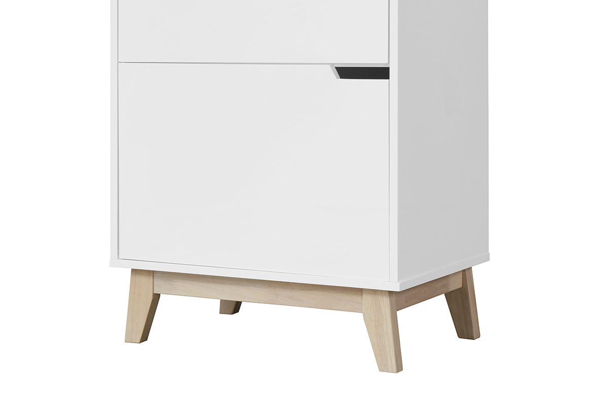 Mueble de almacenaje blanco 3 puertas LEENA