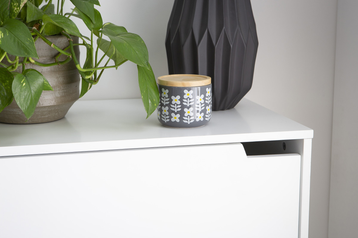 Mueble de almacenaje blanco 3 puertas LEENA