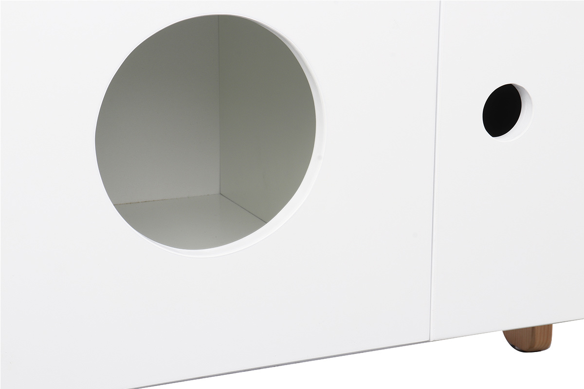 Mueble de almacenaje madera y blanco TIMEHLO