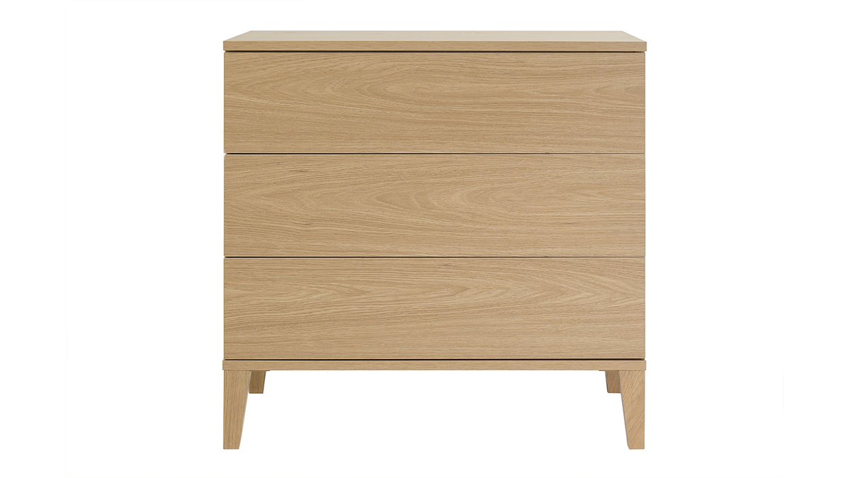 Mueble de ba�o acabado madera roble L80 cm FREDDY