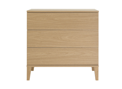 Mueble de ba&ntilde;o acabado madera roble L80 cm FREDDY