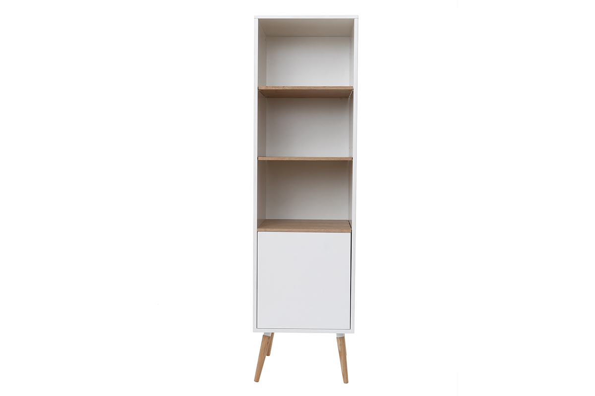 Mueble de bao blanco y madera TOTEM
