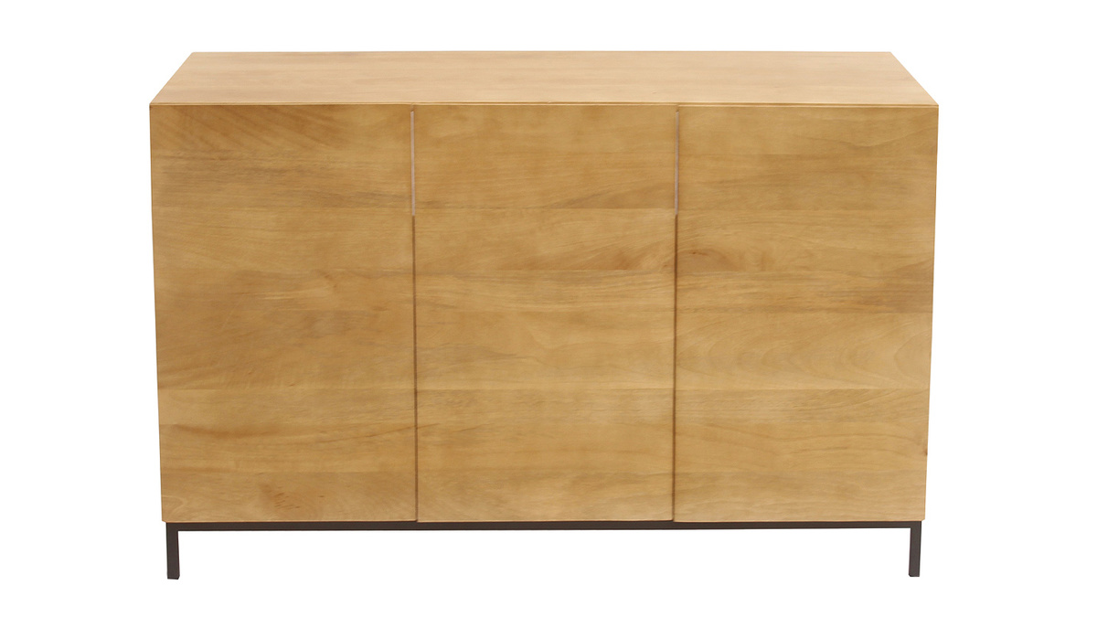 Mueble de ba�o de madera maciza de mango L120 cm YPSTER