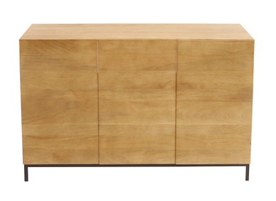 Mueble de ba&ntilde;o de madera maciza de mango L120 cm YPSTER