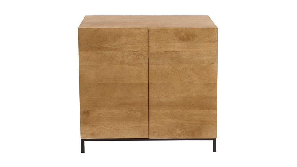 Mueble de ba�o de madera maciza de mango L80 cm YPSTER