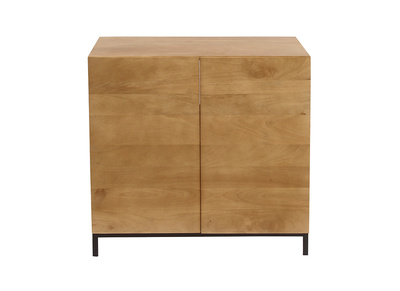 Mueble de ba&ntilde;o de madera maciza de mango L80 cm YPSTER