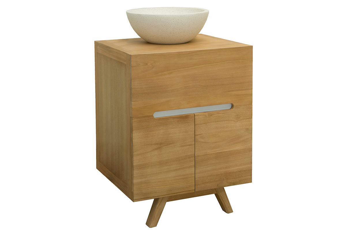 Mueble de bao en teca (lavabo no incluido) CALAM