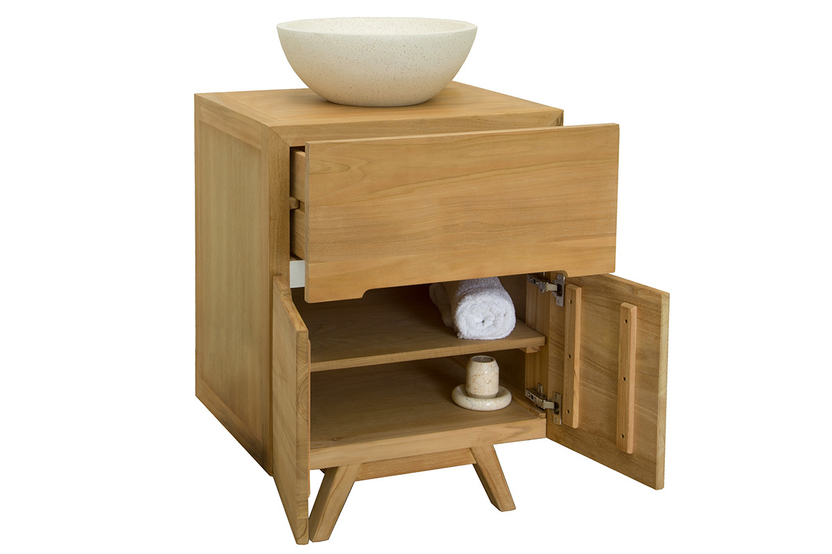 Mueble de bao en teca (lavabo no incluido) CALAM