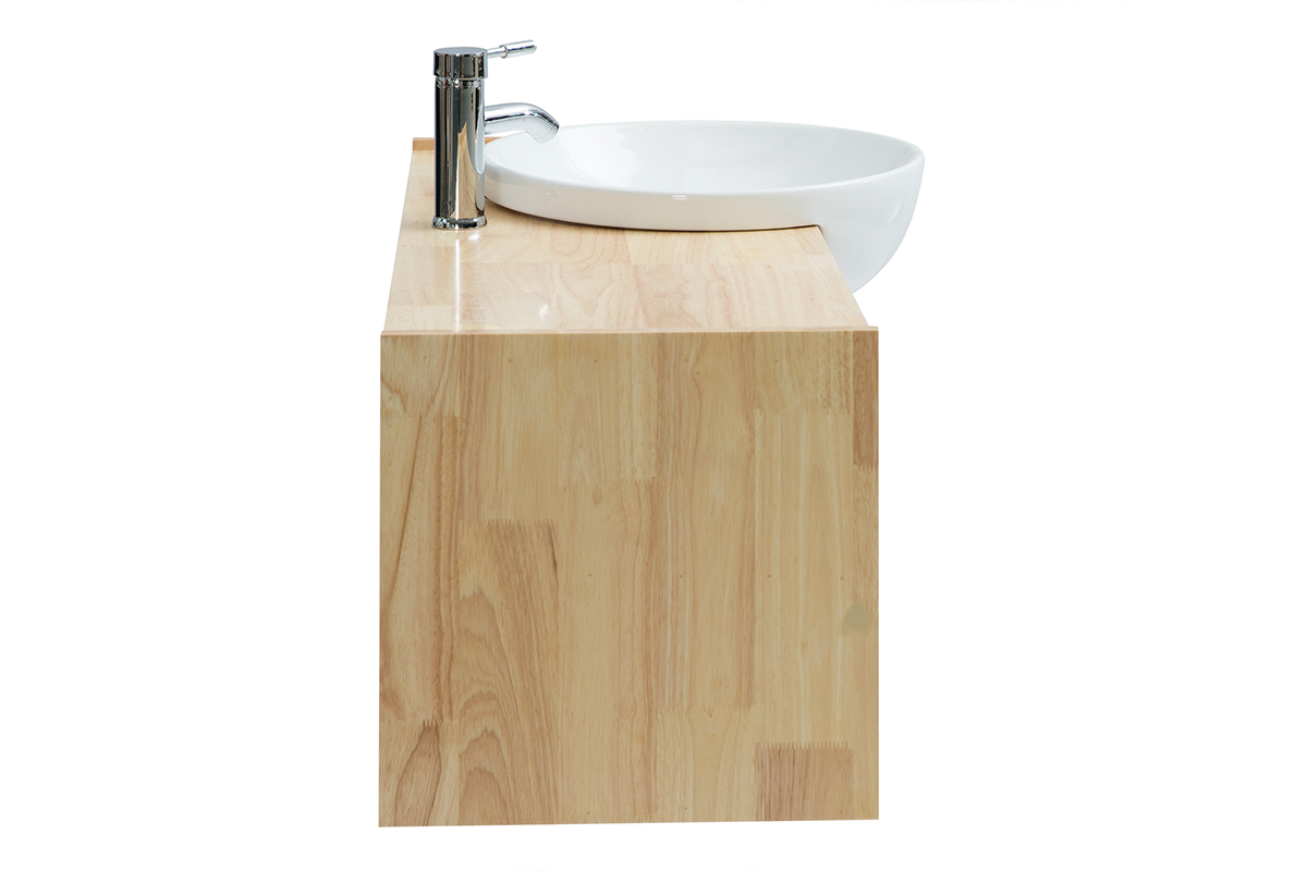 Mueble de bao: lavabo, armario, estante y espejo EYTAN