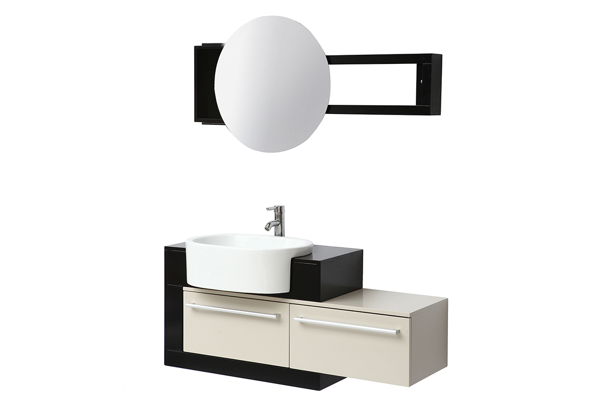 Mueble de bao: lavabo, armario y espejo MARLO