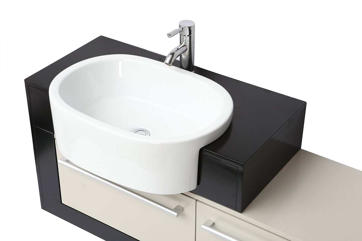 Mueble de bao: lavabo, armario y espejo MARLO