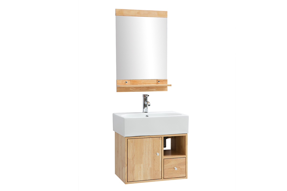 Mueble de ba�o : lavabo, mueble de lavabo y espejo EVAN