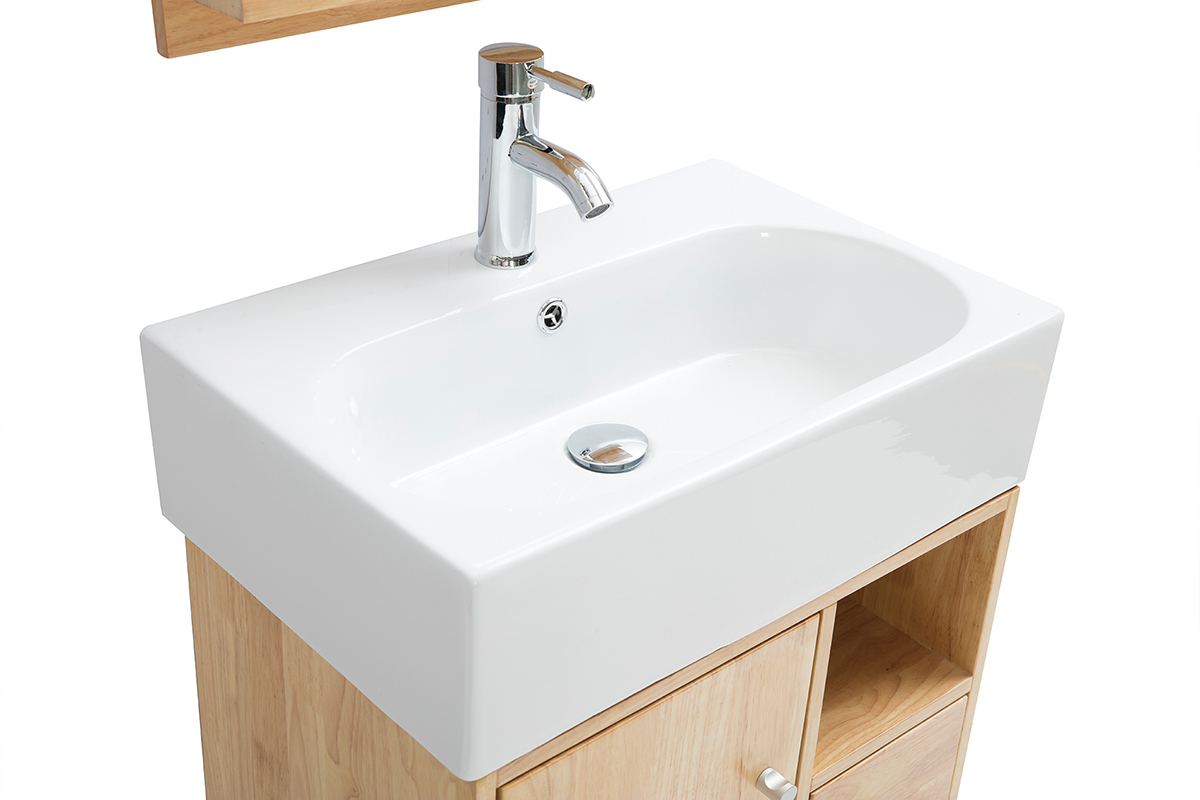 Mueble de ba�o : lavabo, mueble de lavabo y espejo EVAN