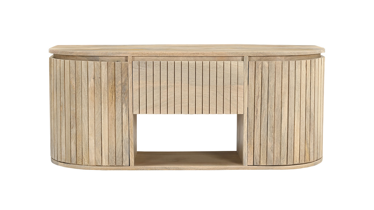Mueble de ba�o suspendido de madera maciza de mango L110 cm BALDO