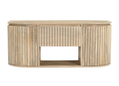 Mueble de ba&ntilde;o suspendido de madera maciza de mango L110 cm BALDO