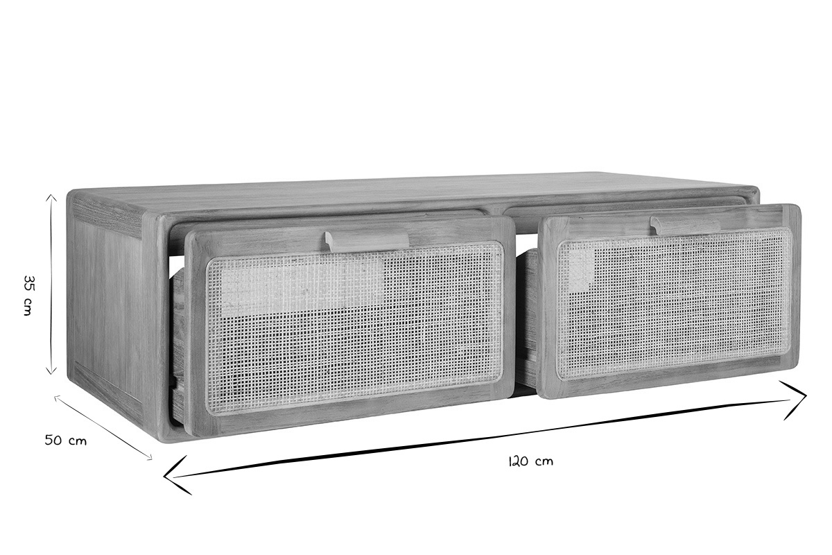 Dimensiones del mueble de ba�o suspendido BALIA en negro y blanco: An 120 cm, Pr 50 cm, Al 35 cm.