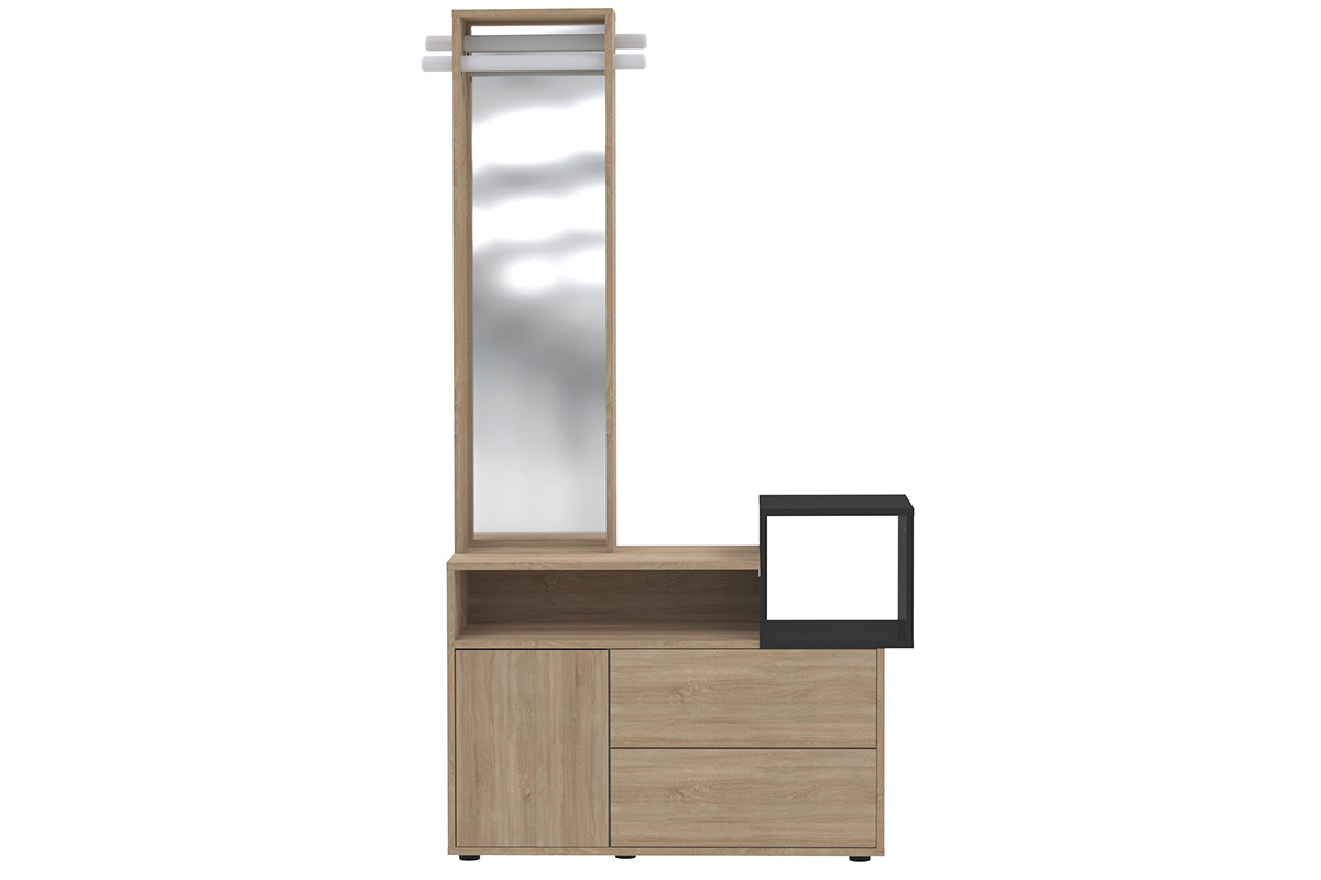 Mueble de entrada con espejo y almacenaje KOLN