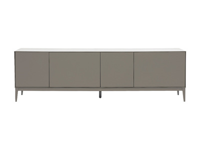 Mueble de TV de dise&ntilde;o gris con almacenamiento L180 cm GRAY