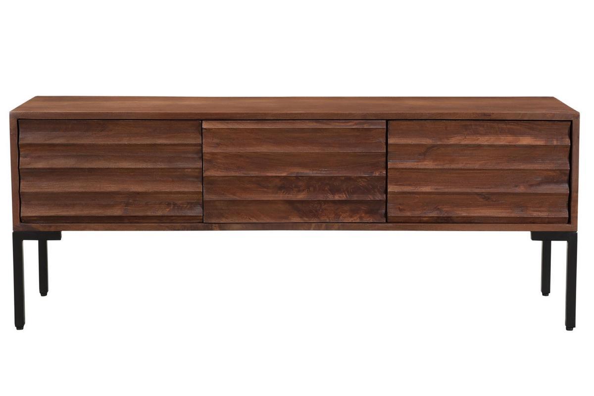 Mueble TV 3 puertas en mango macizo y metal ONDA