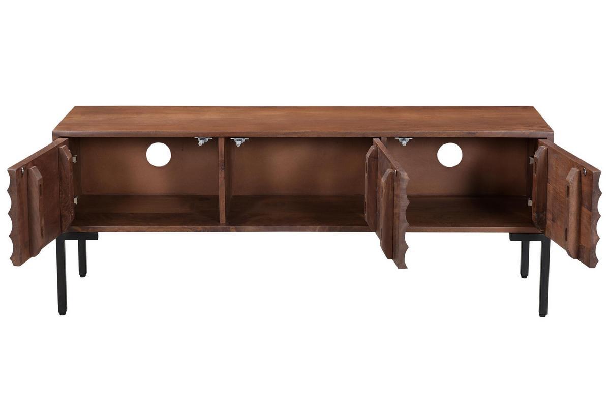 Mueble TV 3 puertas en mango macizo y metal ONDA