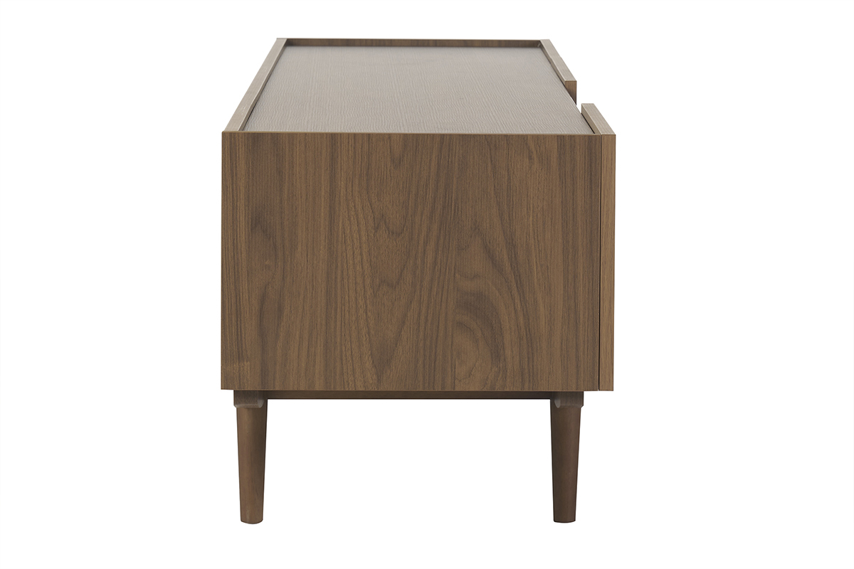 Mueble TV con puertas de madera oscura 180cm SANAA