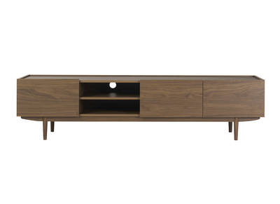 Mueble TV con puertas de madera oscura 180 cm SANAA