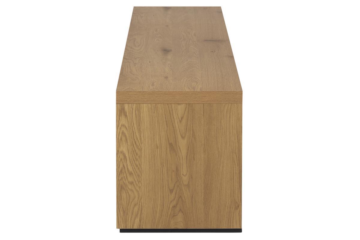 Mueble TV contemporneo con 2puertas y acabado de roble 160cm NORCY