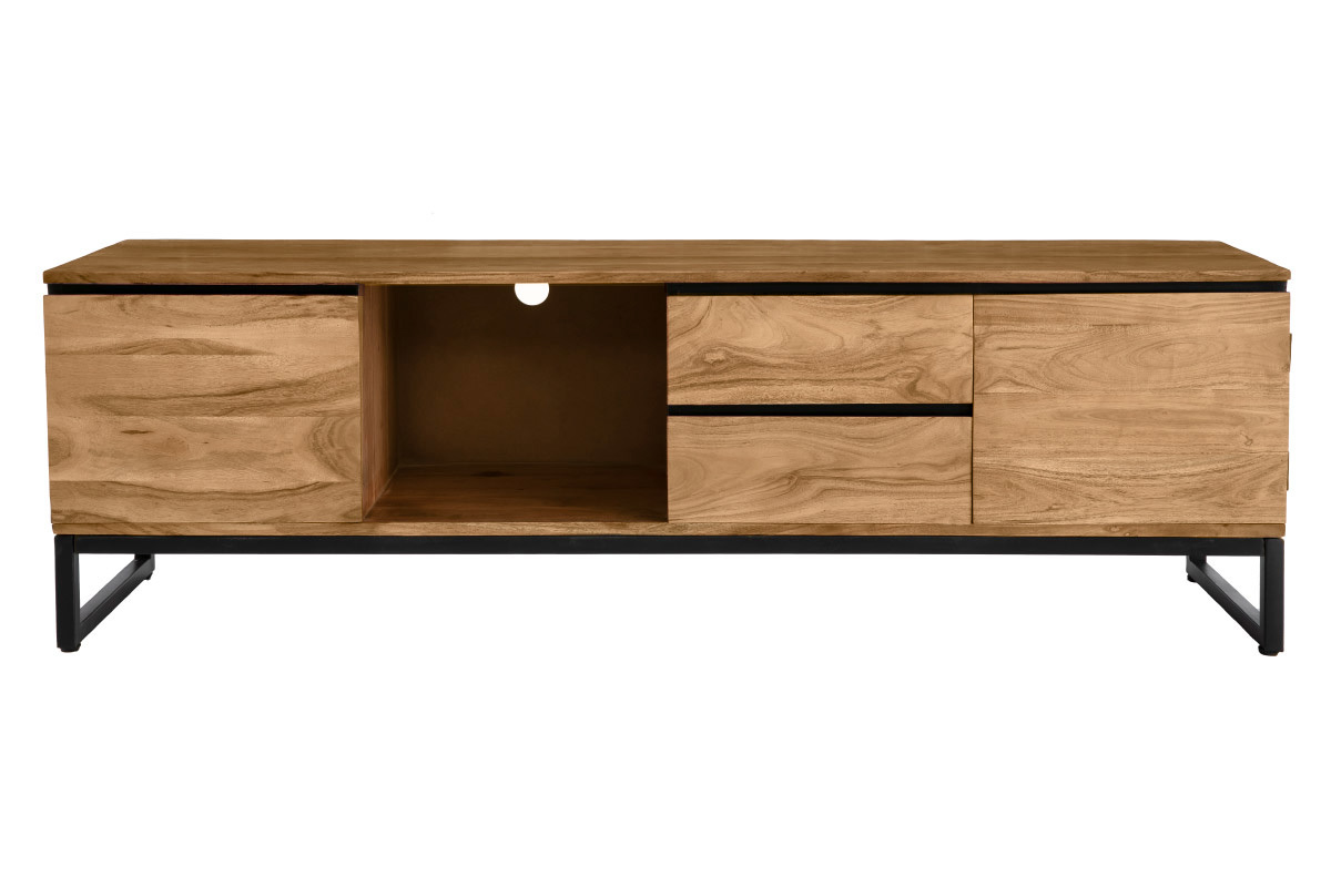 Mueble TV de acacia maciza 160cm HOORN