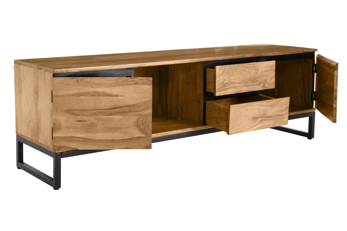 Mueble TV de acacia maciza 160cm HOORN
