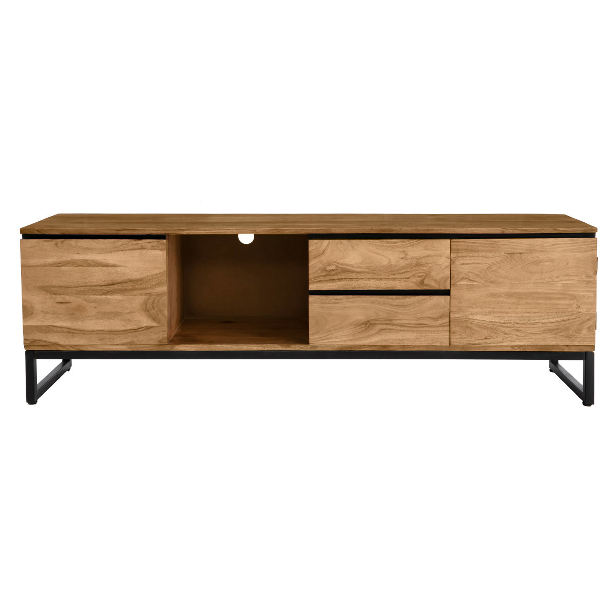 Mueble TV de acacia maciza 160 cm HOORN
