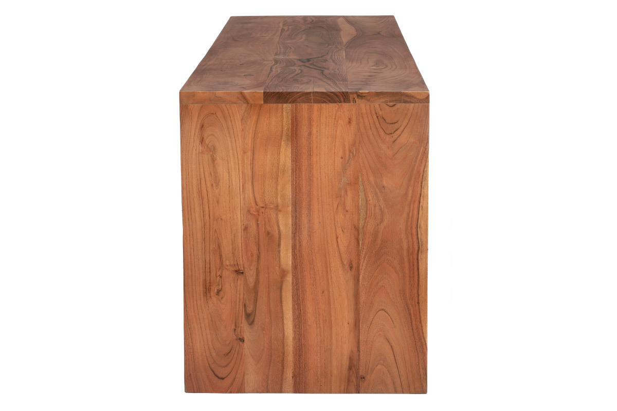 Mueble TV de acacia maciza con cajones 130cm BOHEMIAN