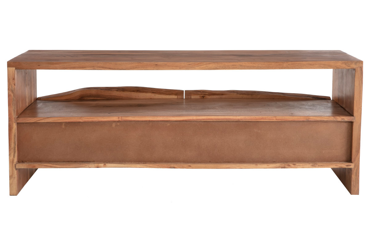 Mueble TV de acacia maciza con cajones 130cm BOHEMIAN