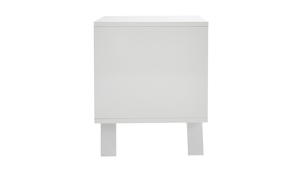 Mueble TV de diseo con acabado blanco brillante 205 cm NEMA