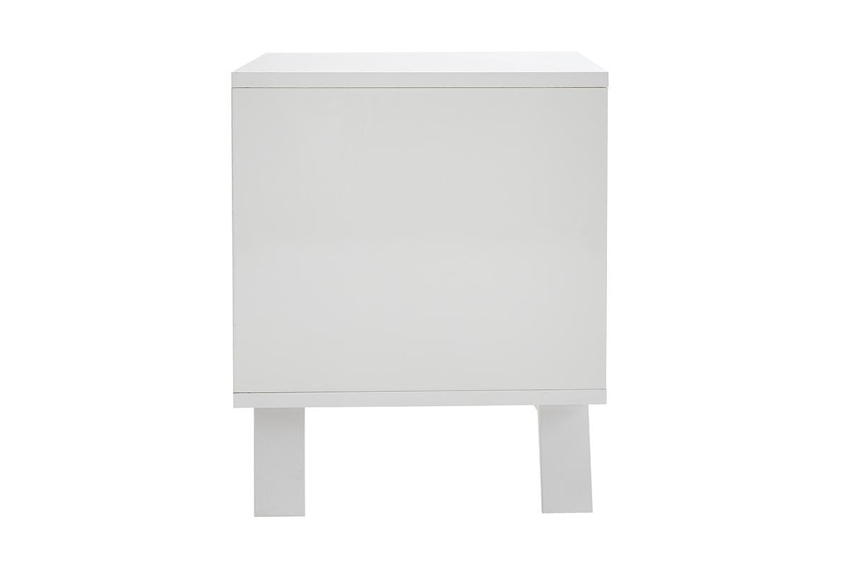 Mueble TV de diseo con acabado blanco brillante 205 cm NEMA