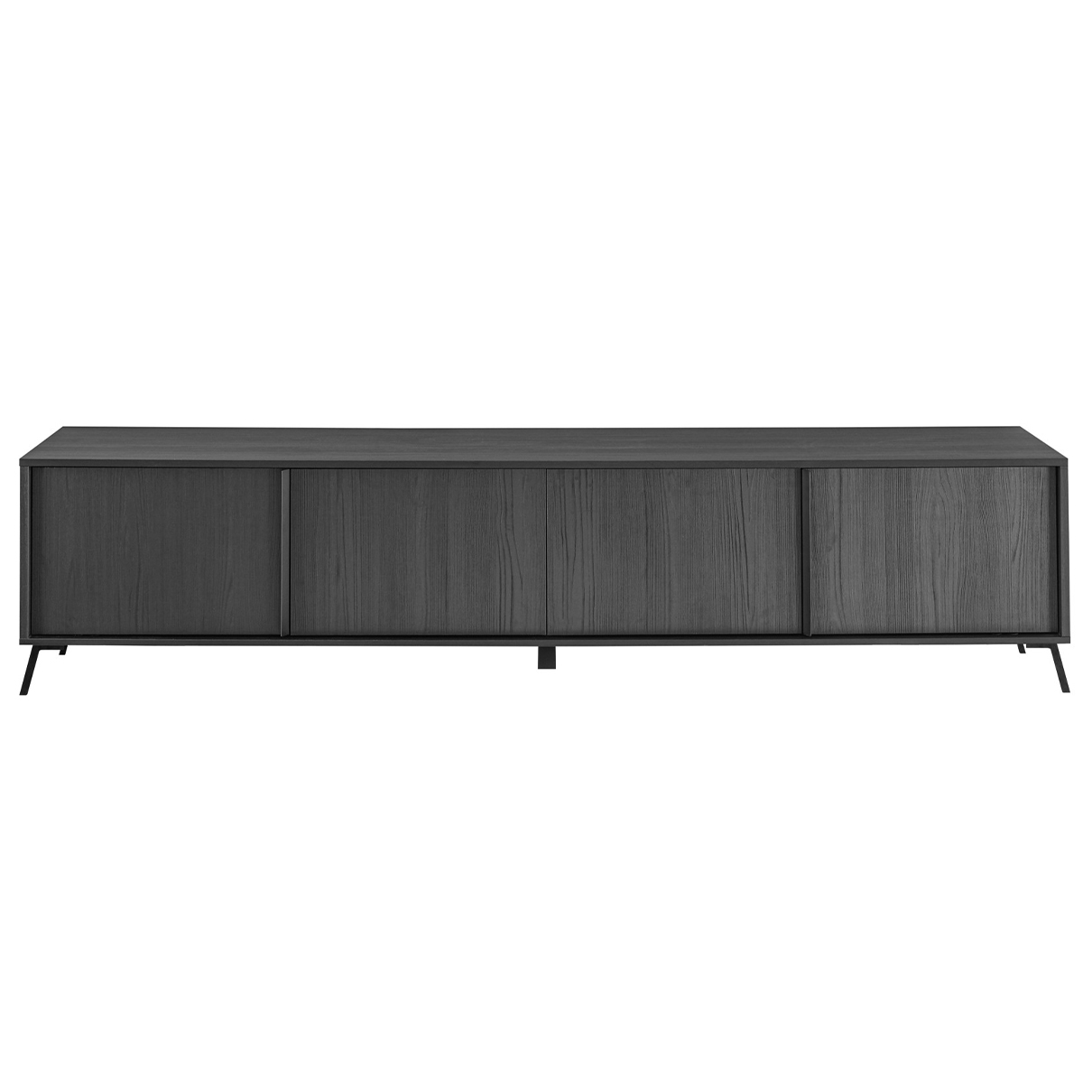 Mueble TV de diseño con acabado negro mate 205 cm NEMA