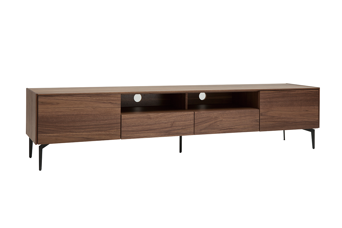 Mueble TV de diseo de contrachapado de nogal 200cm BLISS
