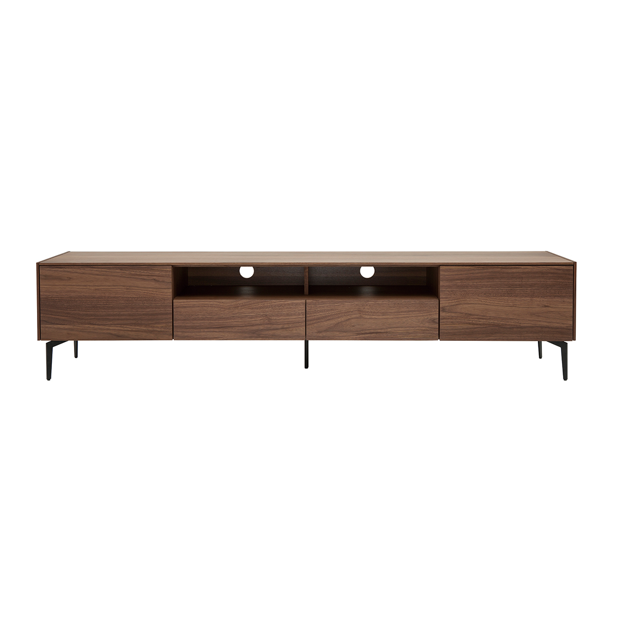 Mueble TV de diseño de contrachapado de nogal 200 cm BLISS