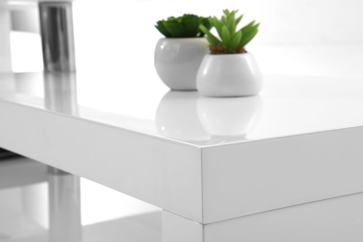 Mueble TV de diseo lacado blanco brillante giratorio MAX V2