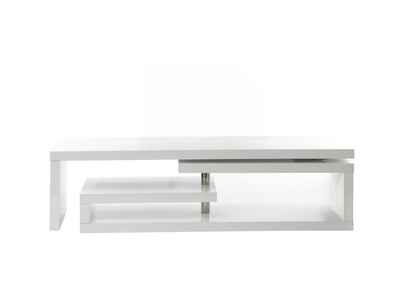 Mueble TV de dise&ntilde;o lacado blanco giratorio MAX V2