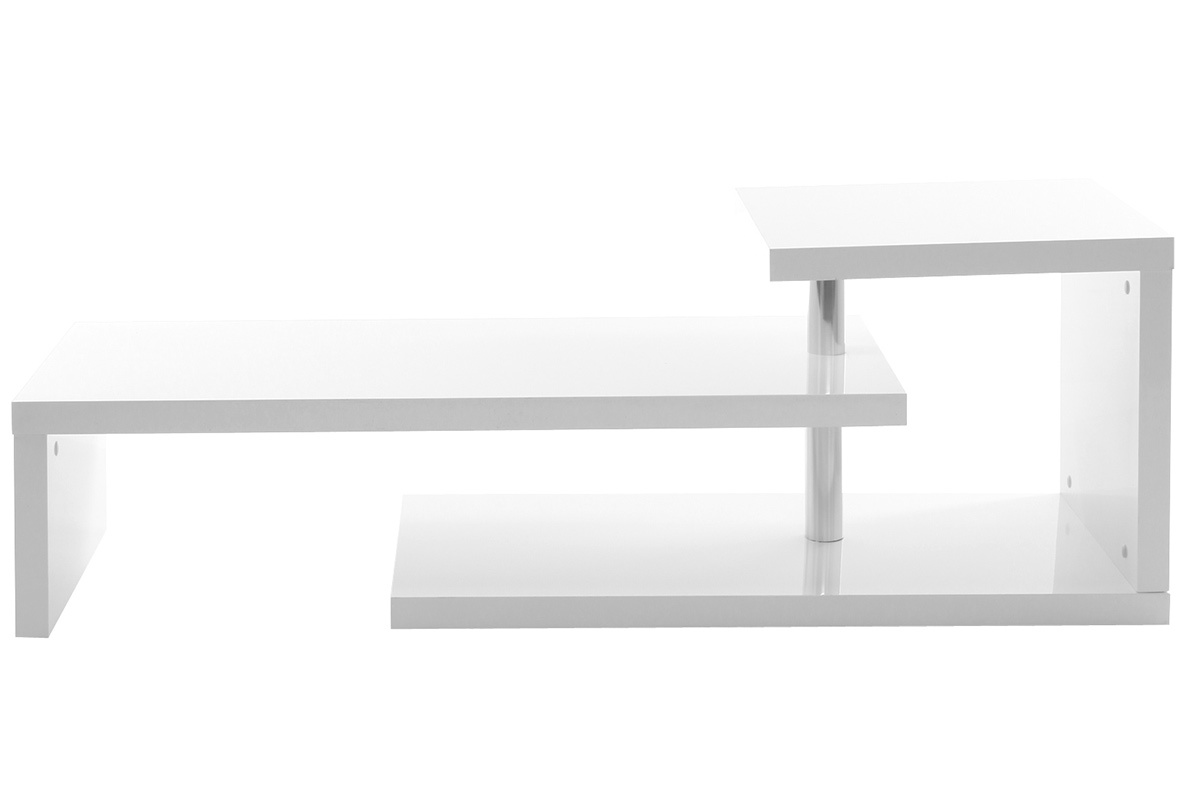 Mueble TV de diseo lacado blanco TURN